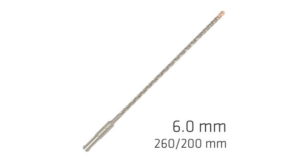 Force X 6.0 X 260/200 Sds-plus Rebar Drill Bit X4 Cutting Edges product image