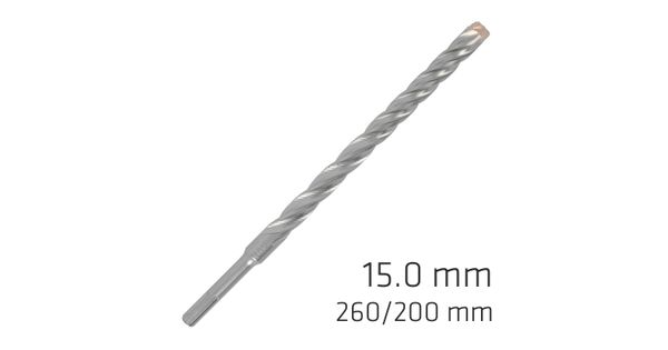 Force X 15.0 X 260/200 Sds-plus Rebar Drill Bit X4 Cutting Edges product image