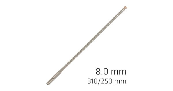 Force X 8.0 X 310/250 Sds-plus Rebar Drill Bit X4 Cutting Edges product image