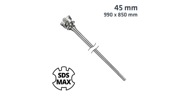 Sds Max Mill Crown 45mm X 990 X 850 Drill Bit product image