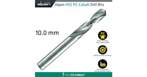Alpen Cobalt Drill Short Bulk 10.00mm product image