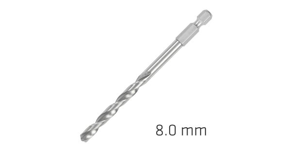Hss Super Drill Bit Hex Shank 8mm product image