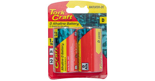 Battery D 1.5v 2 Pack Carded Alkaline product image