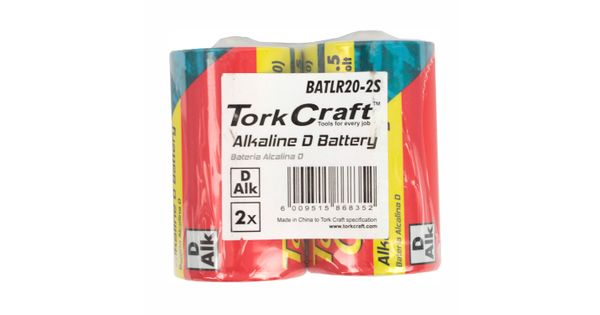 Battery D 1.5v 2 Pack Lr20 2s Shrink Wrap Alkaline (moq 48) product image