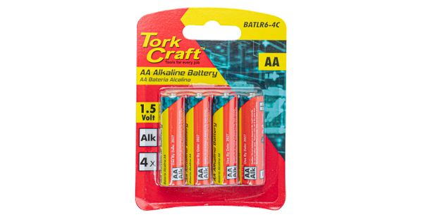 Battery Aa 1.5v 4 Pack Carded Alkaline product image