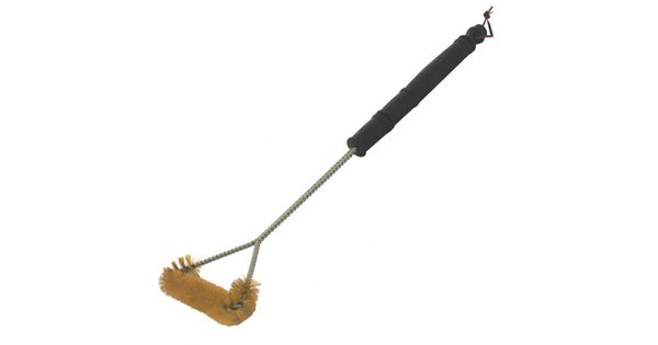 Braai Bbq Three Side Brass Wire Brush 530mm Handle 21' Tcw product image