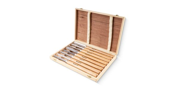 Chisel Set Wood Turning 8 Piece Std Wooden Case product image