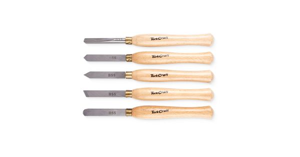 Chisel Set Wood Turning 300mm Hss 5 Piece Wood Case product image
