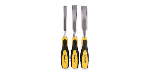 Wood Chisel 140mm Blade 3pc 13/19/25 With Pvc Handle product image
