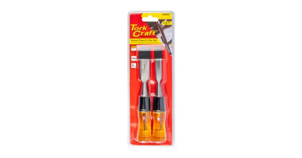 Wood Chisel 100mm Blade 2pc 12/19mm With Pvc Handle product image
