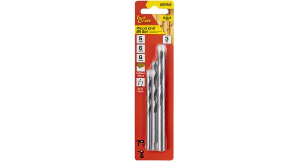 Drill Bit Wood 3pc Set 5-6-8mm product image