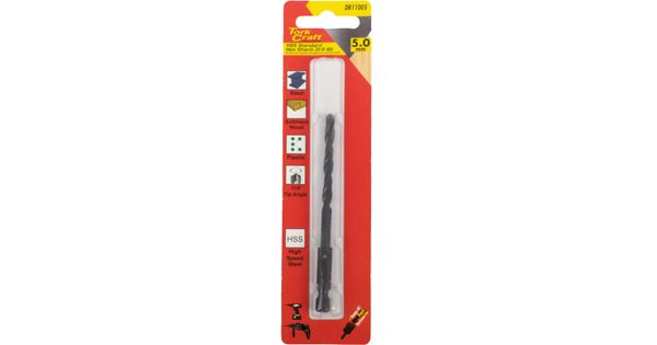 Drill Bit Hss Standard 5.0mm Hex Shank 1/card product image
