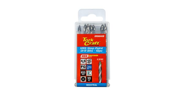 Precision-max Step Point 4.5mm Hss Drill 10 Pack product image