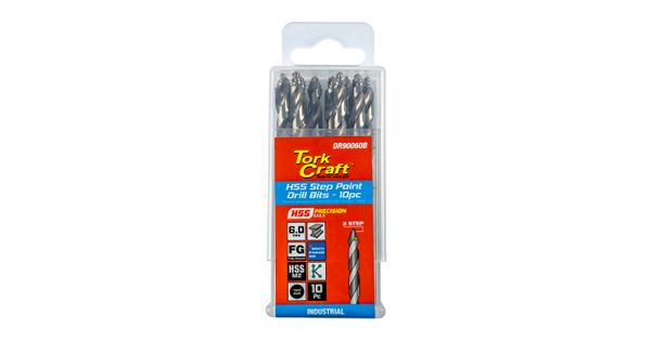 Precision-max Step Point 6.0mm Hss Drill 10 Pack product image