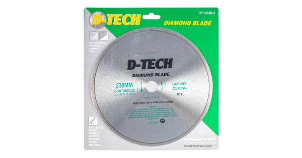 Diamond Blade Continuous Rim 230x22,23mm Ceramic/porcelain product image