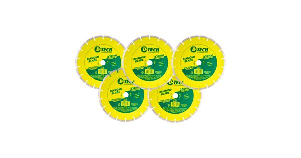 Diamond Blade Segmented Std. 230 X 22.23mm Bulk 5pc product image
