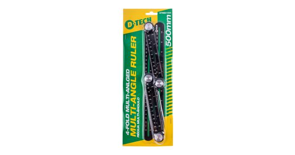 D-Tech Aluminium Multi-Angle Ruler 500mm Four-Fold product image
