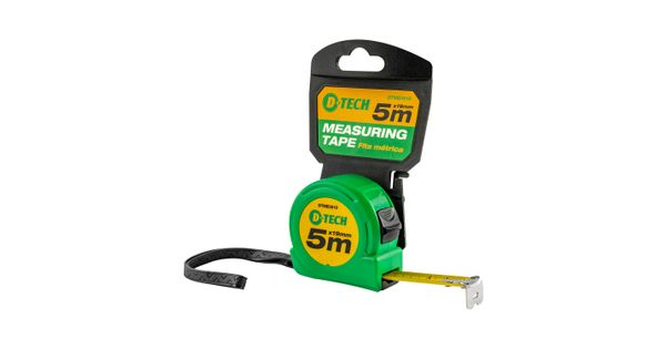 D-Tech Measuring Tape 5m x 19mm with Belt Clip product image
