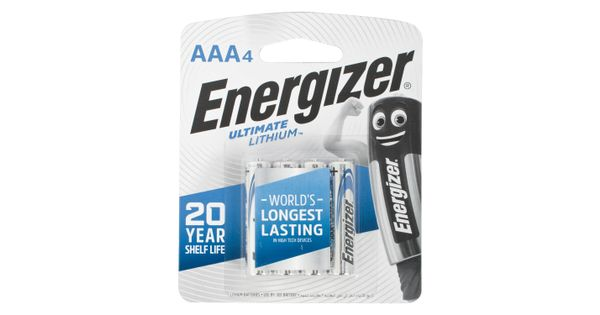 Ultimate Lithium Battery Aaa-4pack (mo 6) Energizer product image