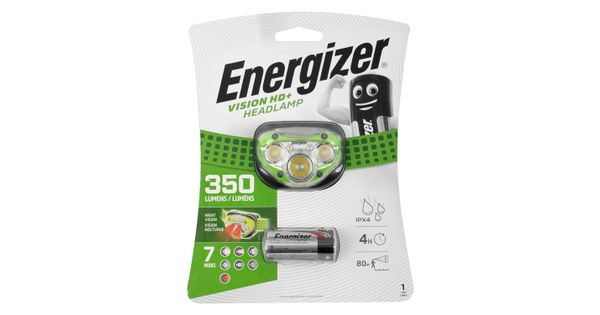 Headlight 350lumens Vision Hd Plus Green Energizer product image