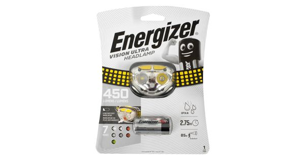 Headlight 450lumens Vision Ultra Gray Energizer product image