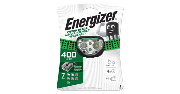 Headlight 400lumens Vision Recharge Green Energizer product image