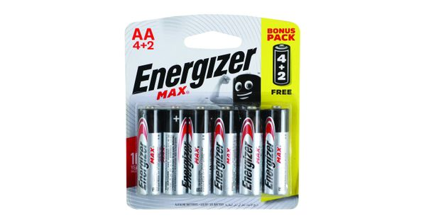 Max Aa Battery-6pack 4+2 Free Energizer product image