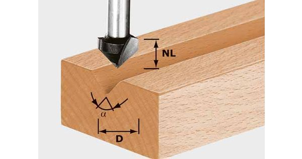 Cutter - V Groo Hw D14-7-90grad product image
