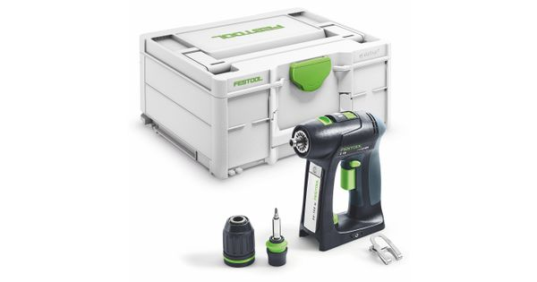 Festool C 18-Basic 18V Cordless Drill in Systainer with C-shape handle product image