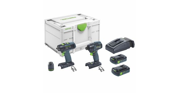 Festool TID 18 C 3,1-Set T18 Cordless Impact Driver and Drill Set 18V 2 x 3.1Ah product image