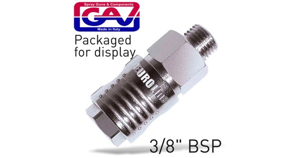 Quick Coupler 3/8'm Packaged Euroline product image