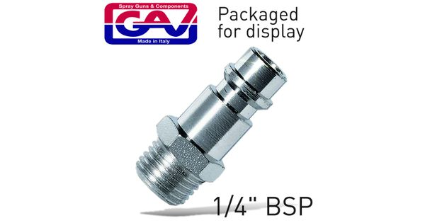 Connector German 1/4'male 2 Packaged product image