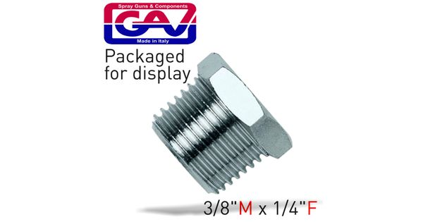 Taper Reducer Bush 3/8 X 1/4 M/f Packaged product image