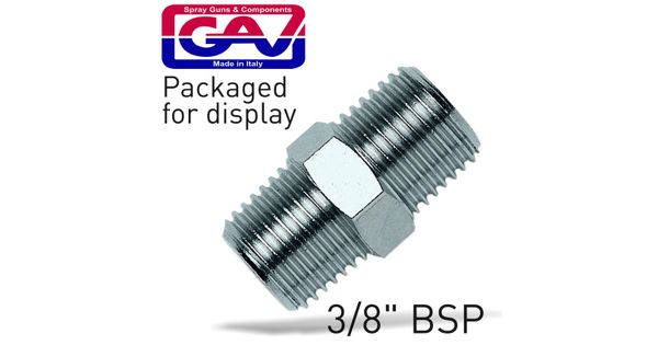 Taper Nipple 3/8 X 3/8 M/m Packaged product image