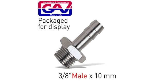 Hose Adaptor 3/8'm X 10mm Packaged product image