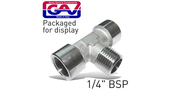 T Connector 1/4'fmf Packaged product image