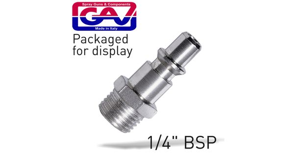 Quick Coupler Inserts Aro 1/4'm 2 Packaged product image