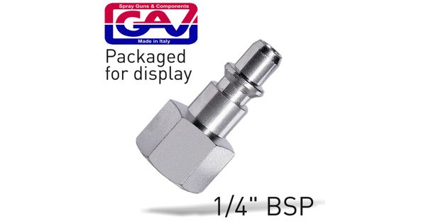Quick Coupler Inserts Aro 1/4'f 2 Packaged product image