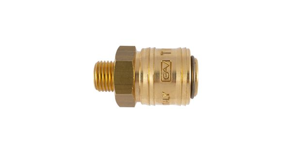 Brass Male Quick Coupler 1/4'm German product image