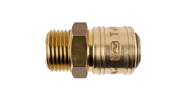 Brass Male Quick Coupler 1/2'm German product image