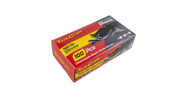 Nitrile Glove L/duty X-large Black 100pc T/box product image