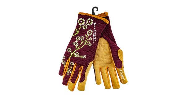 Ladies Slim Fit X-small Garden Gloves Maroon product image