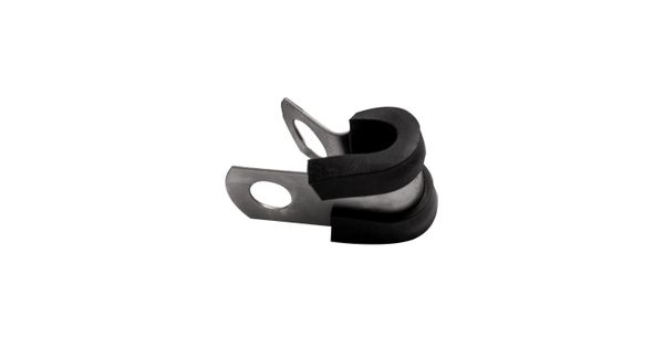 Hose Clamp 6mm X 12mm Rubber B/width Lined Bulk product image