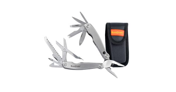 Multitool Silver Mini With Led Light With Nylon Pouch In Blister product image