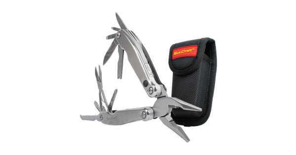 Multitool Silver With Led Light & Nylon Pouch In Blister product image