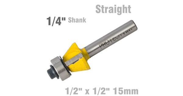 Bevel Trim Bit 1/2' X 1/2' 15deg 1/4' Shank product image