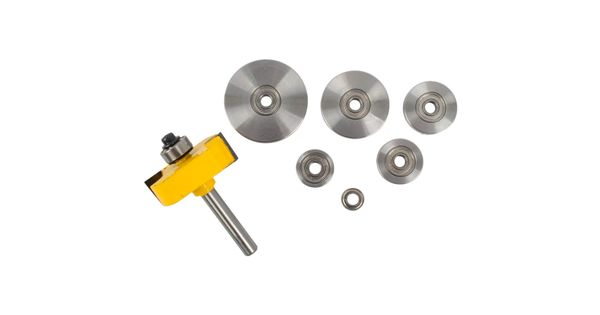 Rabbeting Bit 1 1/2' X 1/16' Depth 9/16' 1/4'shank X 7 Bearings product image