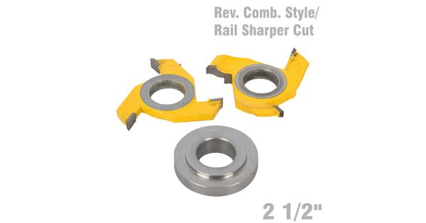 Reversible Combination Style & Rail Shaper Cutter Diameter 2 1/2' product image
