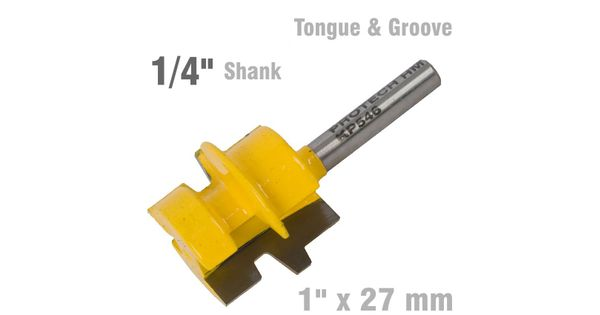 Tongue And Groove Taper (wedge Taper) 1' X 27mm 1/4' Shank product image