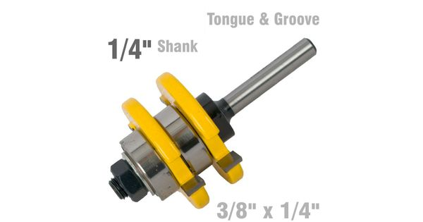 Tongue & Groove Assembly 3/8' X 1/4' 1/4' Shank product image